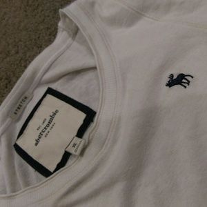 Abercrombie and Fitch White Long Sleeve Shirt